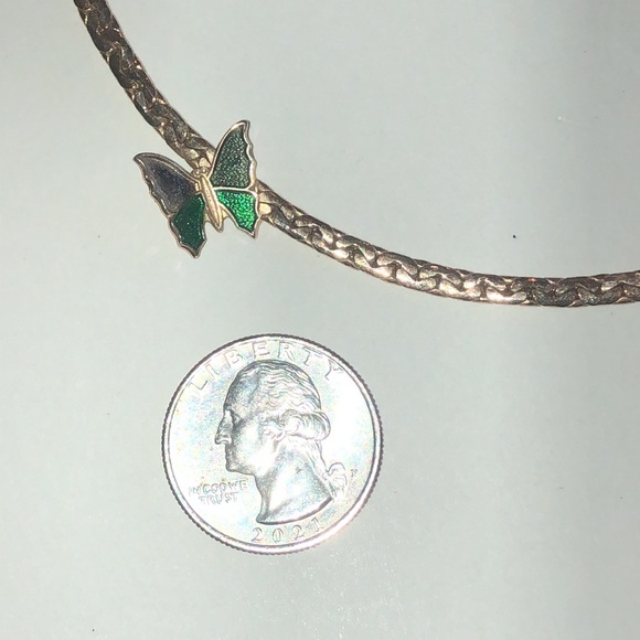 Avon Vintage Gold Tone Dainty Boho Butterfly Necklace - Picture 5 of 7